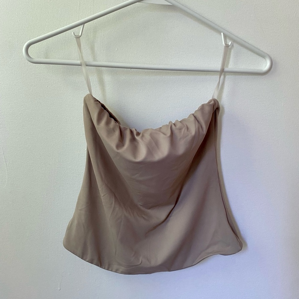 Lock the Label cropped tube Top